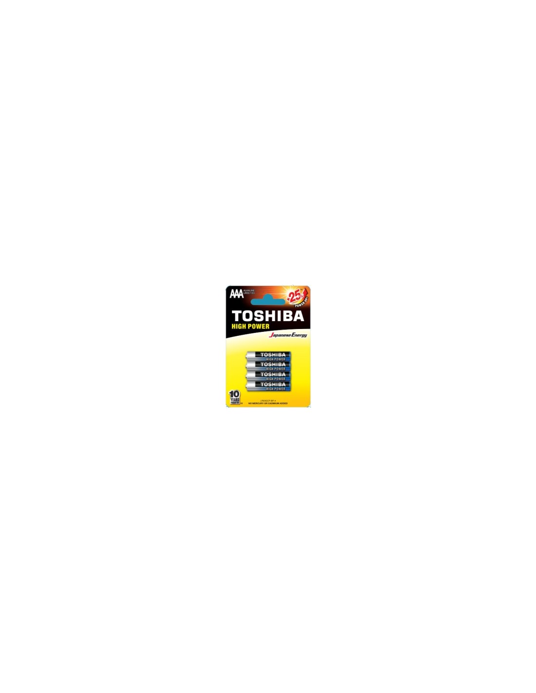 Toshiba LR03GCP BP-4 pila doméstica BaterÍ­a de un solo uso AAA Alcalino