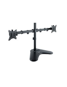 TooQ Soporte de Mesa, Giratorio e Inclinable, para 2 Pantallas de