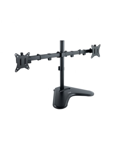 TooQ Soporte de Mesa, Giratorio e Inclinable, para 2 Pantallas de