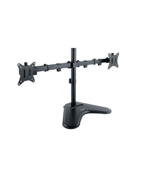 TooQ Soporte de Mesa, Giratorio e Inclinable, para 2 Pantallas de