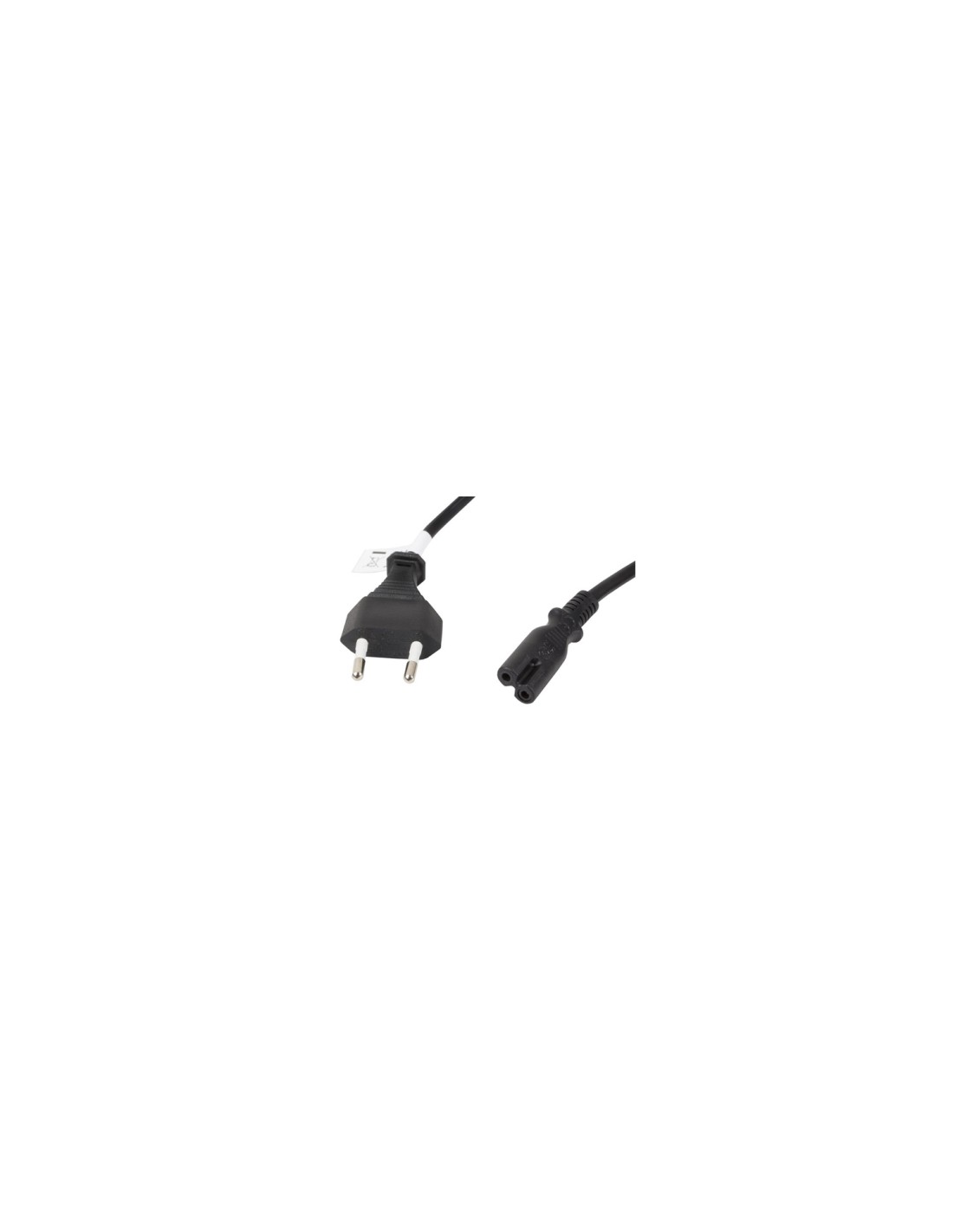 Lanberg CA-C7CA-11CC-0030-BK cable de transmisión Negro 3 m CEE7/16 C7 acoplador