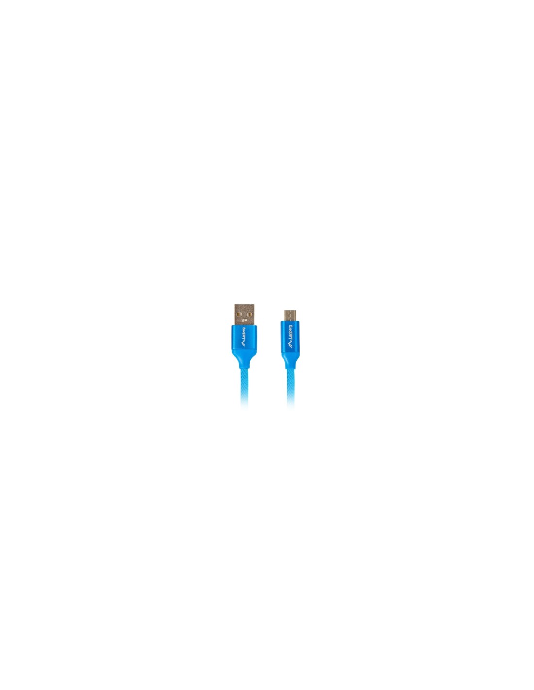 Lanberg CA-USBM-20CU-0010-BL cable USB 1 m USB 2.0 Micro-USB A USB A Azul