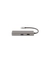 CoolBox Hub miniDOCK4 USB-C USB 3.2 Gen 1 (3.1 Gen 1) Type-C 5000 Mbit/s Acero