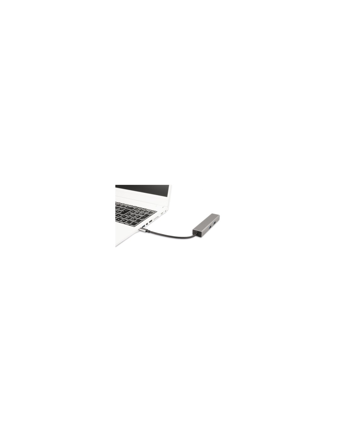 CoolBox Hub miniDOCK4 USB-C USB 3.2 Gen 1 (3.1 Gen 1) Type-C 5000 Mbit/s Acero