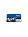 Brother TN-2320TWIN cartucho de tóner 1 pieza(s) Original Negro