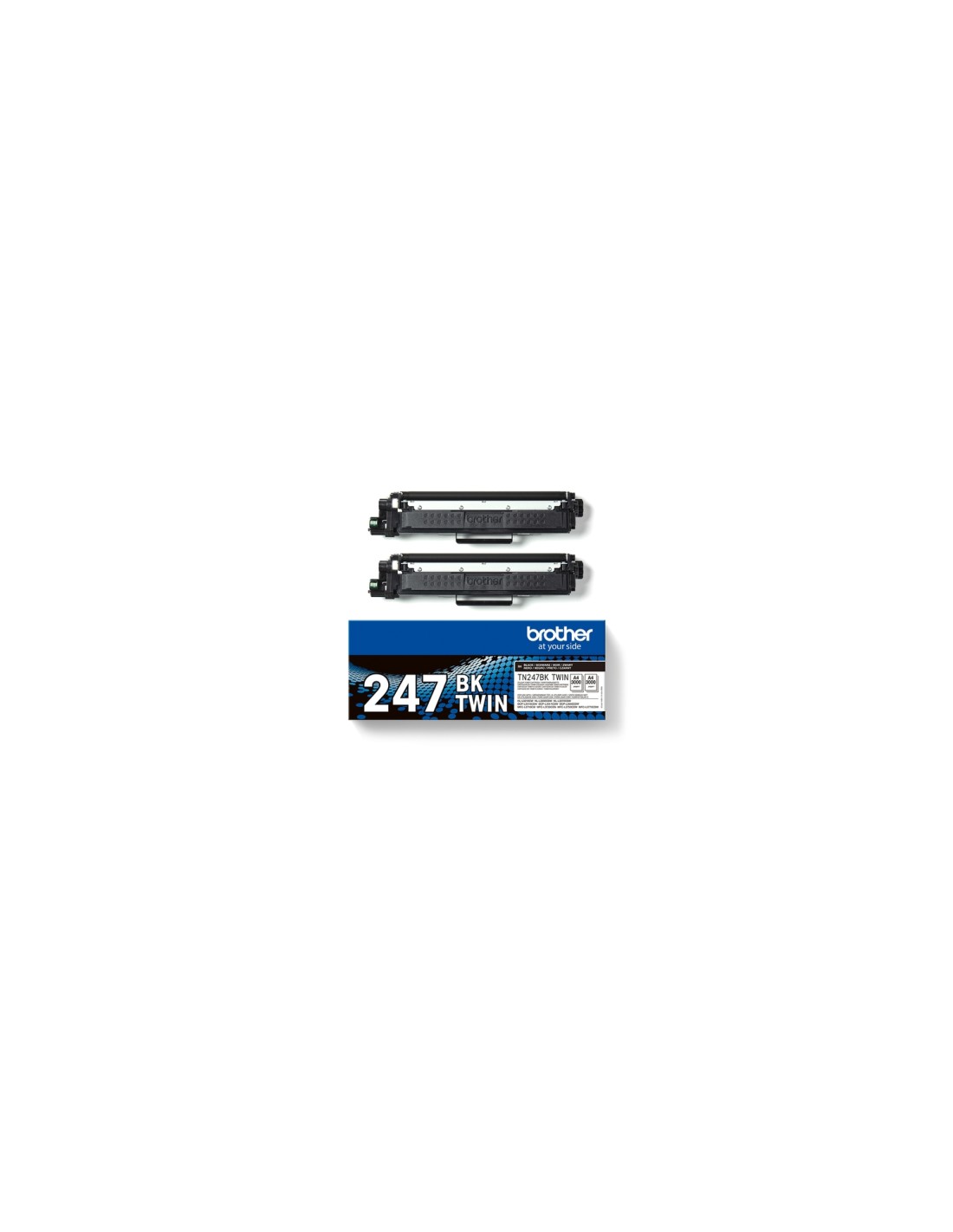 Brother TN-247BKTWIN cartucho de tóner 2 pieza(s) Original Negro