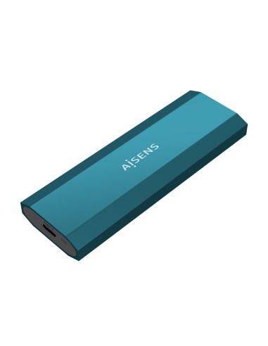 AISENS Caja Externa M.2 (NGFF) ASM2-017B SATA/NVMe a Usb3.1 Gen2, Azul