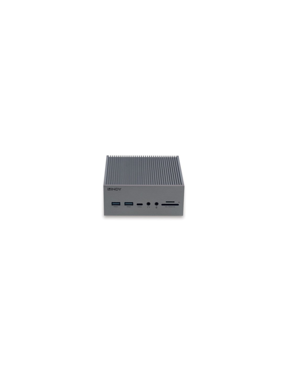 Lindy 43351 base para portátil y replicador de puertos Acoplamiento USB 3.2 Gen 1 (3.1 Gen 1) Type-C Gris