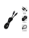 SUBBLIM CARGADOR ULTRA RAPIDO 2xUSB DE PARED PD25W+QC3.0+Cable C to C y lightning Negro