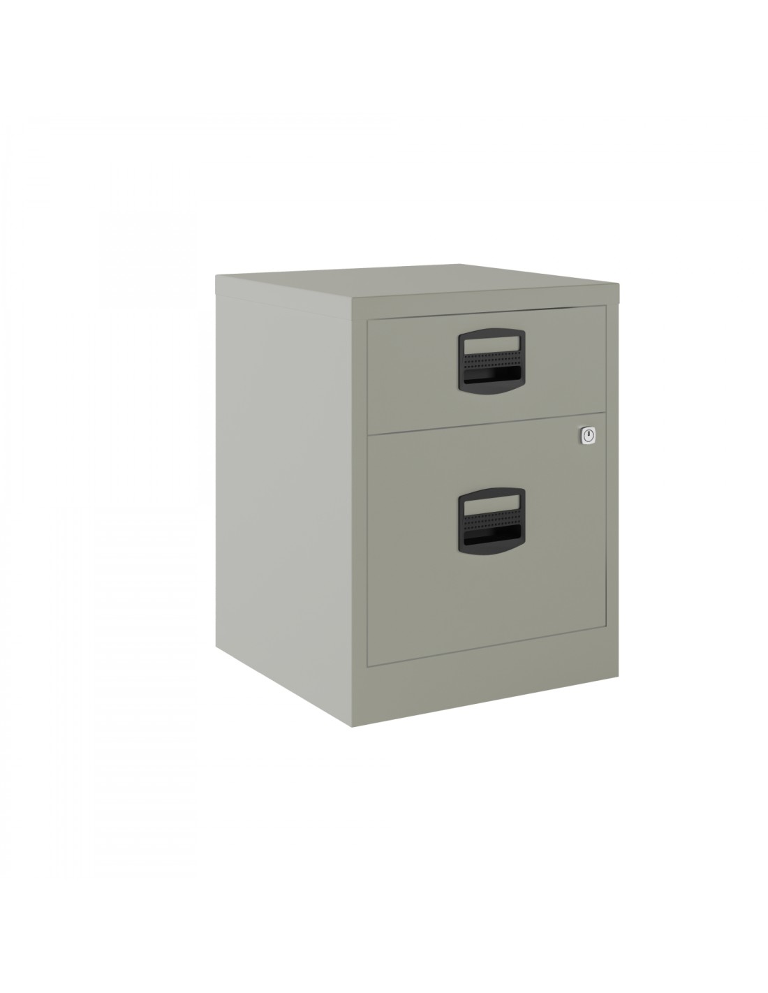 Cajonera Bisley 1 cajón personal, 1 cajón archivo. Móvil 40cm gris