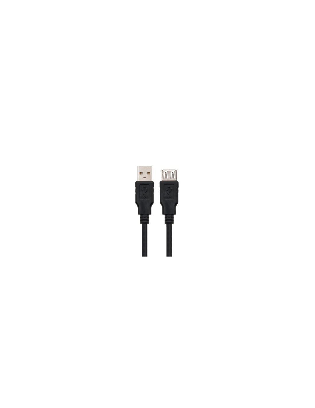 Nanocable CABLE USB 2.0, TIPO A/M-A/H, NEGRO, 1.8 M