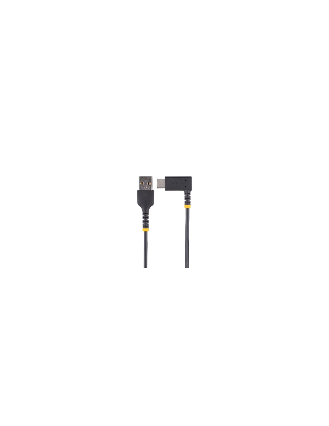 StarTech.com Cable 1m USB A a USB C Acodado - en Íngulo Recto - Cable USB-C de Carga Rápida - de Alta Resistencia - USB 2.0 A a