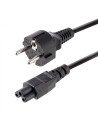 StarTech.com Cable de 3m de Alimentación de Repuesto para Ordenador Portátil, EU Schuko a C5, 2,5A 250V, 18AWG, para Cargador de