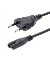StarTech.com Cable de 2m de Alimentación para Ordenador Portátil o Impresora , UE a C7, 2,5A 250V, 18AWG, Cable de Repuesto para