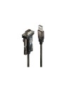 Lindy 42855 cable de serie Gris, Transparente 1,5 m USB tipo A DB-9