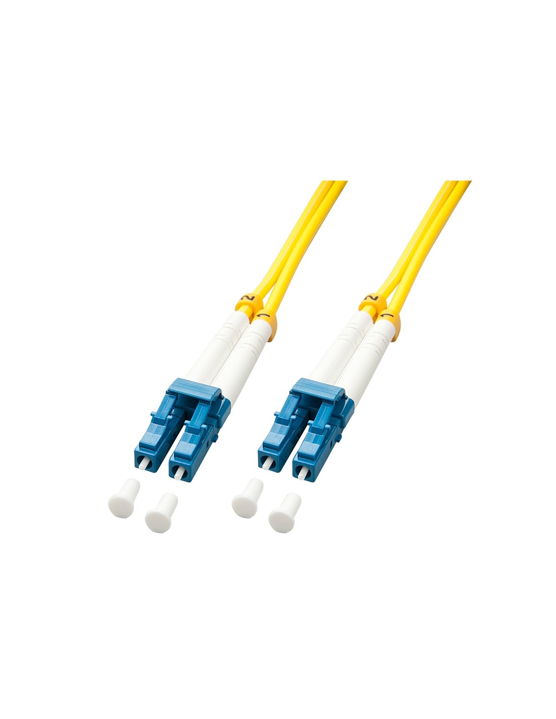 Lindy 47450 cable de fibra optica 1 m LC OS2 Amarillo