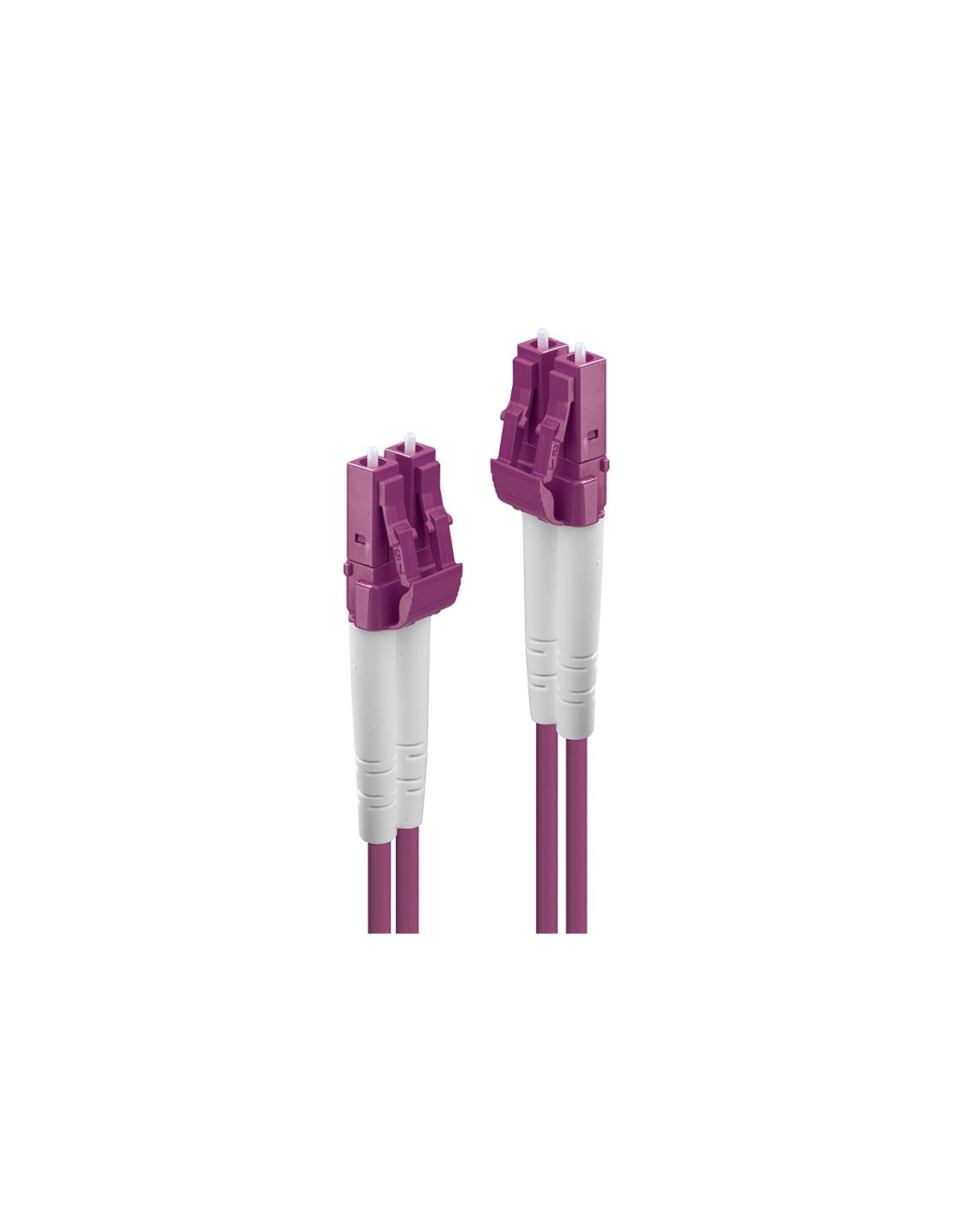 Lindy 46340 cable de fibra optica 1 m LC OM4 Violeta