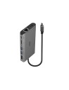 Lindy 43323 base para portátil y replicador de puertos Alámbrico USB 3.2 Gen 1 (3.1 Gen 1) Type-C Negro, Gris