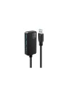 Lindy 43159 hub de interfaz USB 3.2 Gen 1 (3.1 Gen 1) Type-A 5000 Mbit/s Negro