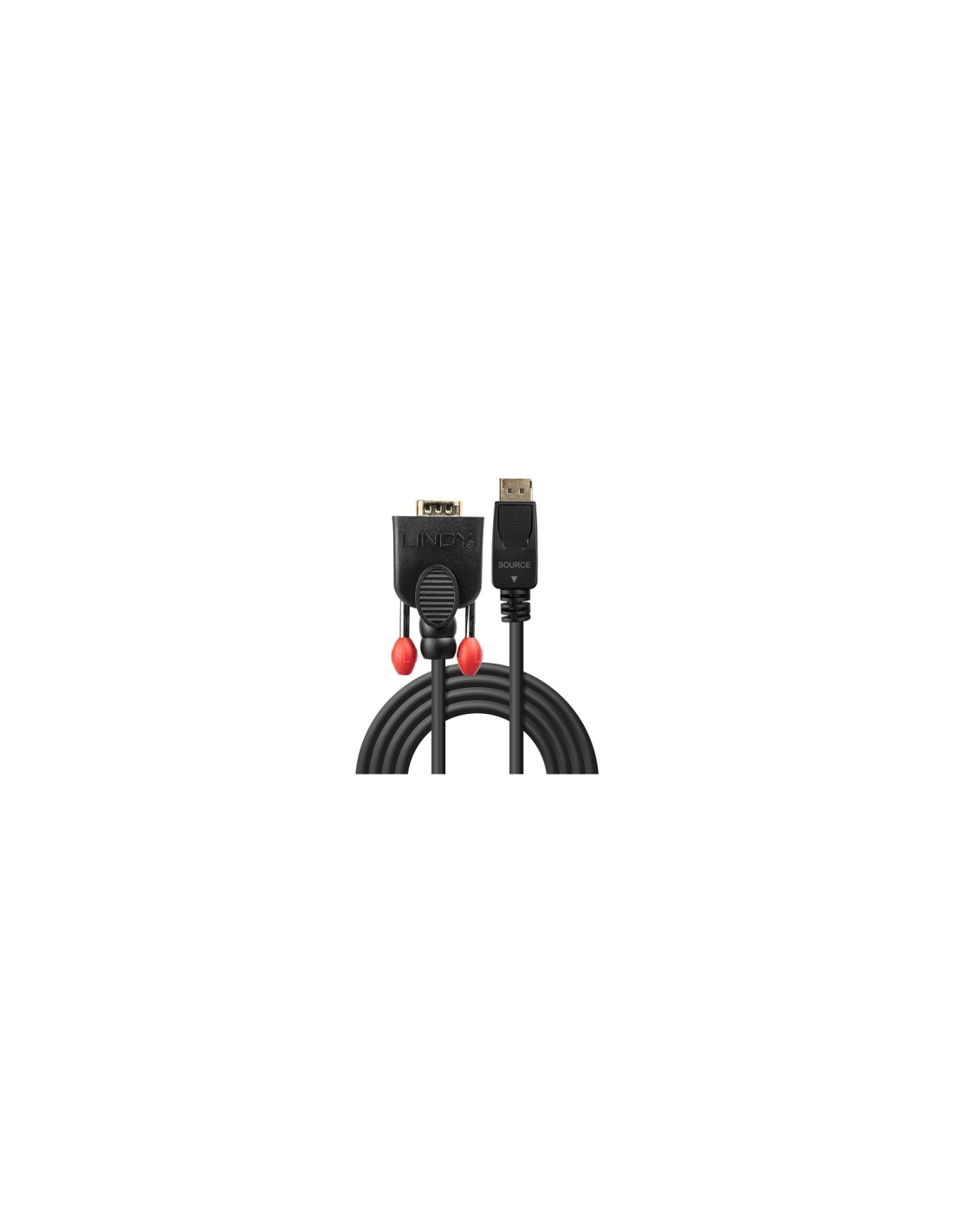 Lindy 41941 adaptador de cable de vÍ­deo 1 m DisplayPort VGA (D-Sub) Negro