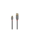Lindy 36887 cable USB 2 m USB 2.0 USB A USB C Negro, Gris