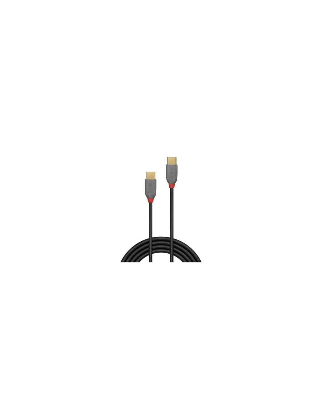 Lindy 36872 cable USB 2 m USB 2.0 USB C Negro, Gris