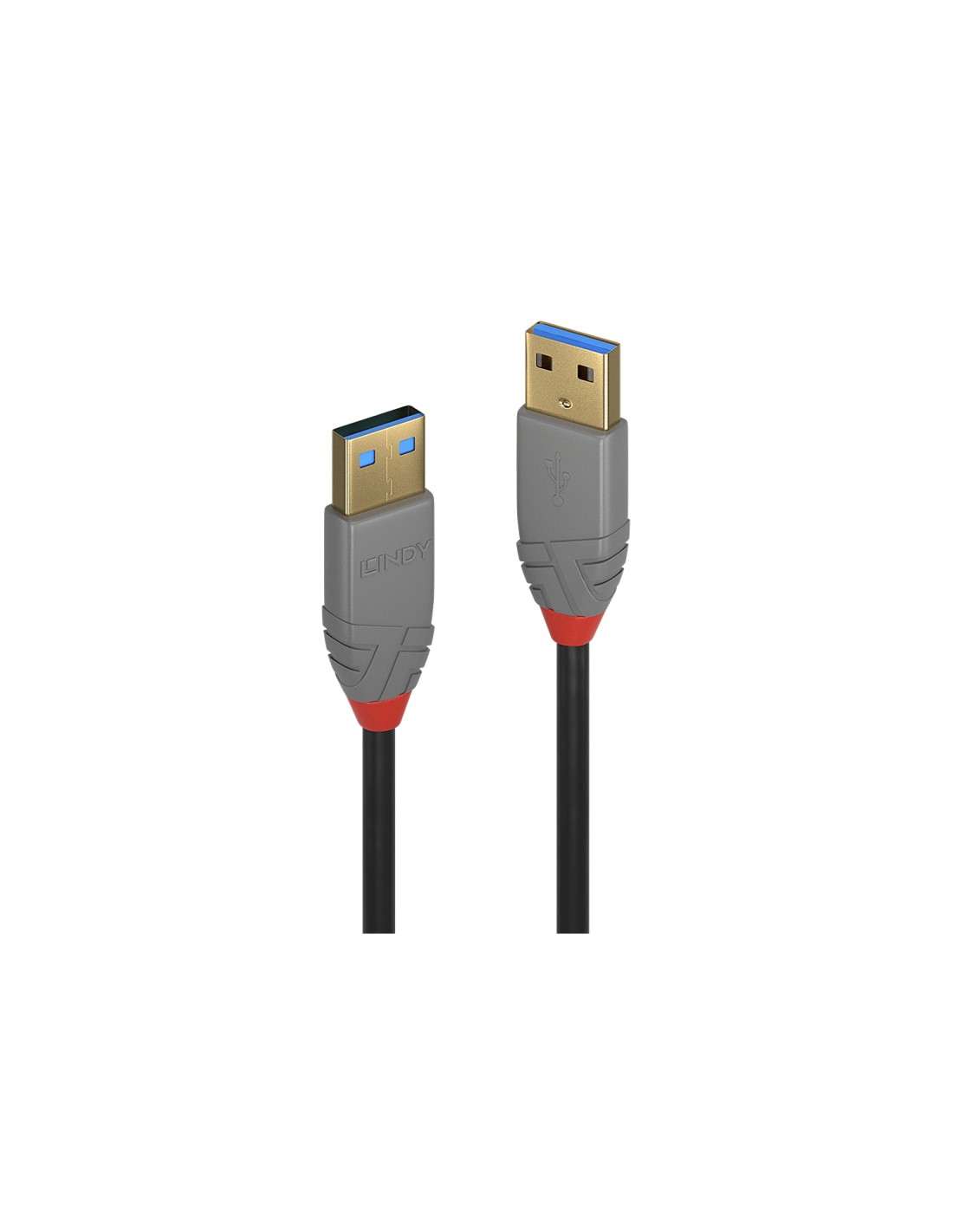 Lindy 36754 cable USB 5 m USB 3.2 Gen 1 (3.1 Gen 1) USB A Negro, Gris