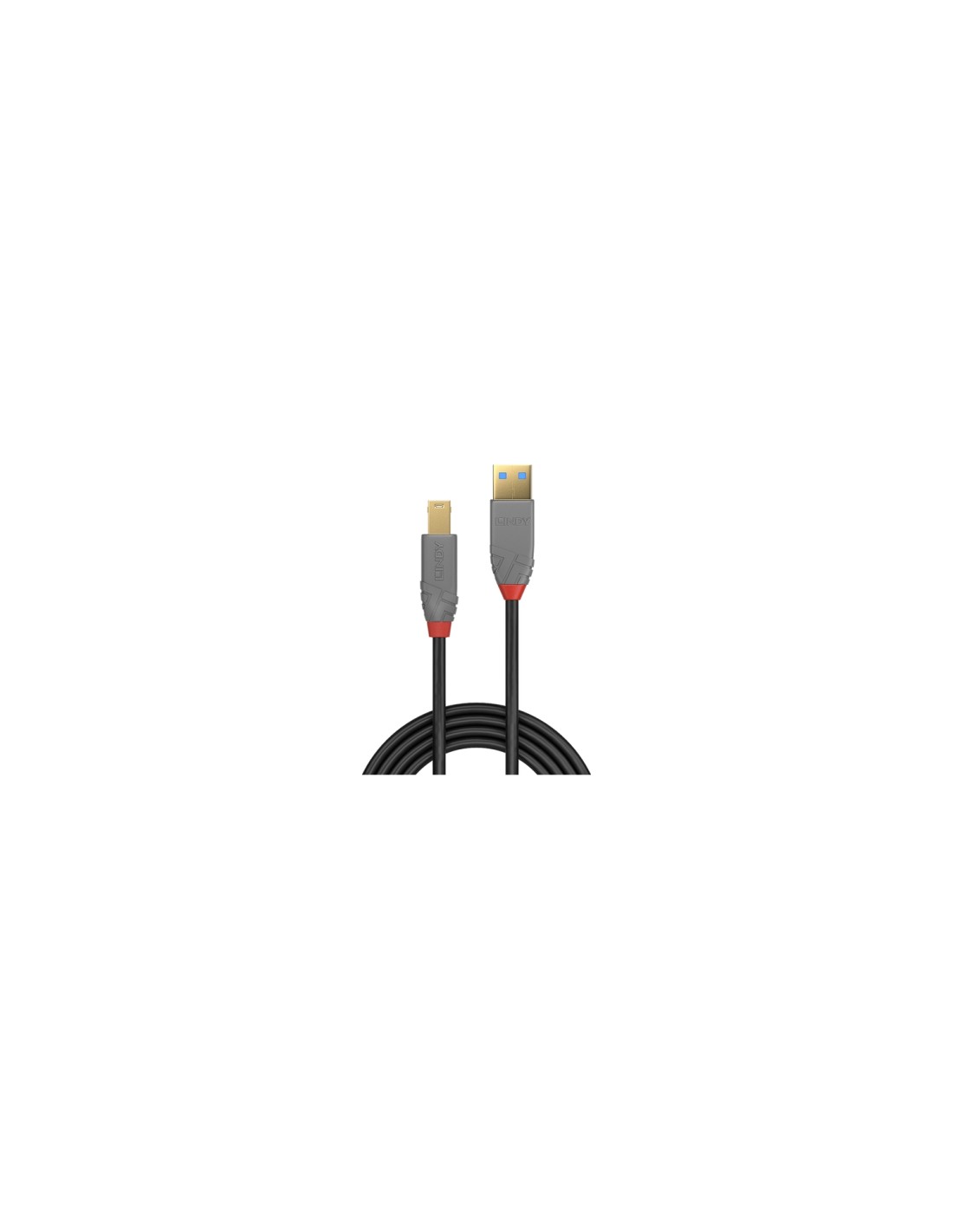 Lindy 36740 cable USB 0,5 m USB 3.2 Gen 1 (3.1 Gen 1) USB A USB B Negro