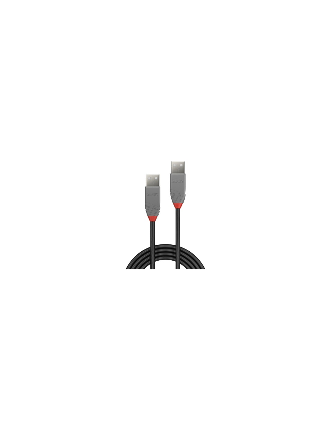 Lindy 36690 cable USB 0,2 m USB 2.0 USB A Negro