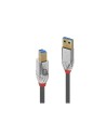Lindy 36660 cable USB 0,5 m USB 3.2 Gen 1 (3.1 Gen 1) USB A USB B Cromo, Gris