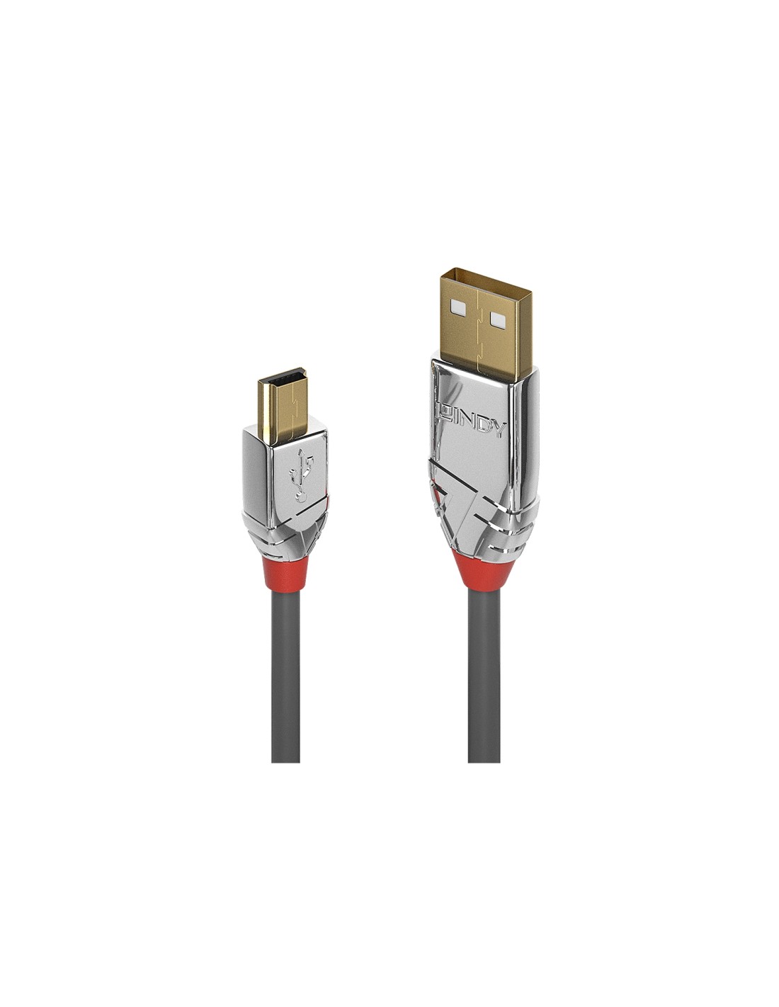 Lindy 36634 cable USB 5 m USB 2.0 USB A Mini-USB B Gris