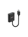 Lindy 38291 adaptador de cable de vÍ­deo 0,1 m HDMI tipo A (Estándar) VGA (D-Sub) Negro