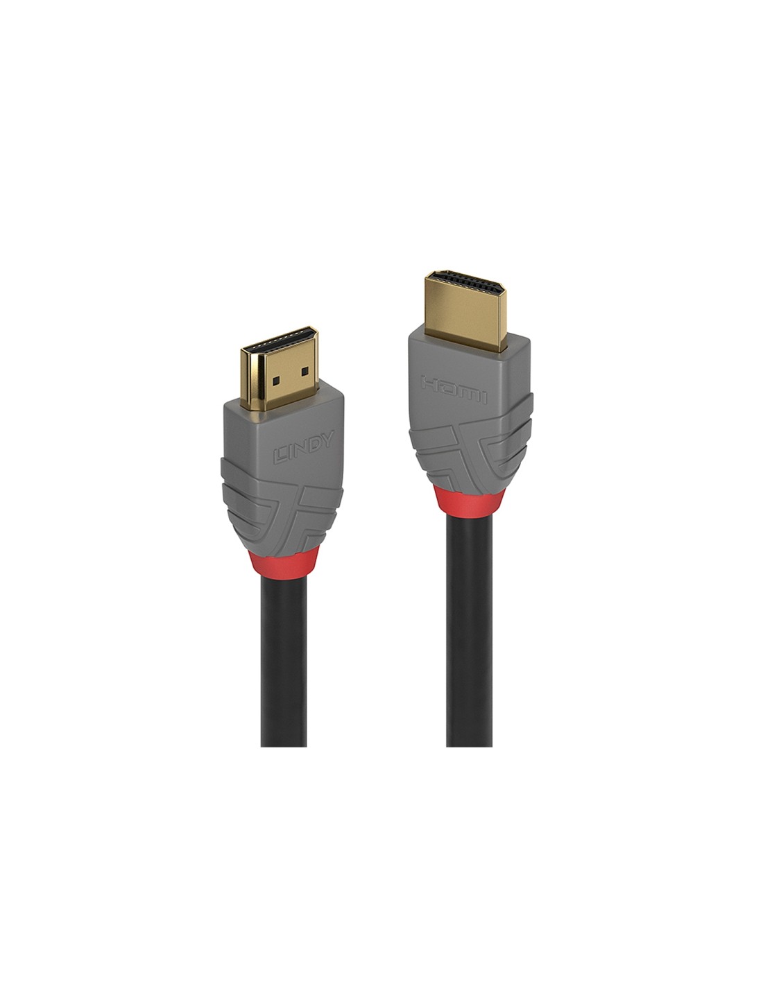 Lindy 36961 cable HDMI 0,5 m HDMI tipo A (Estándar) Negro, Gris