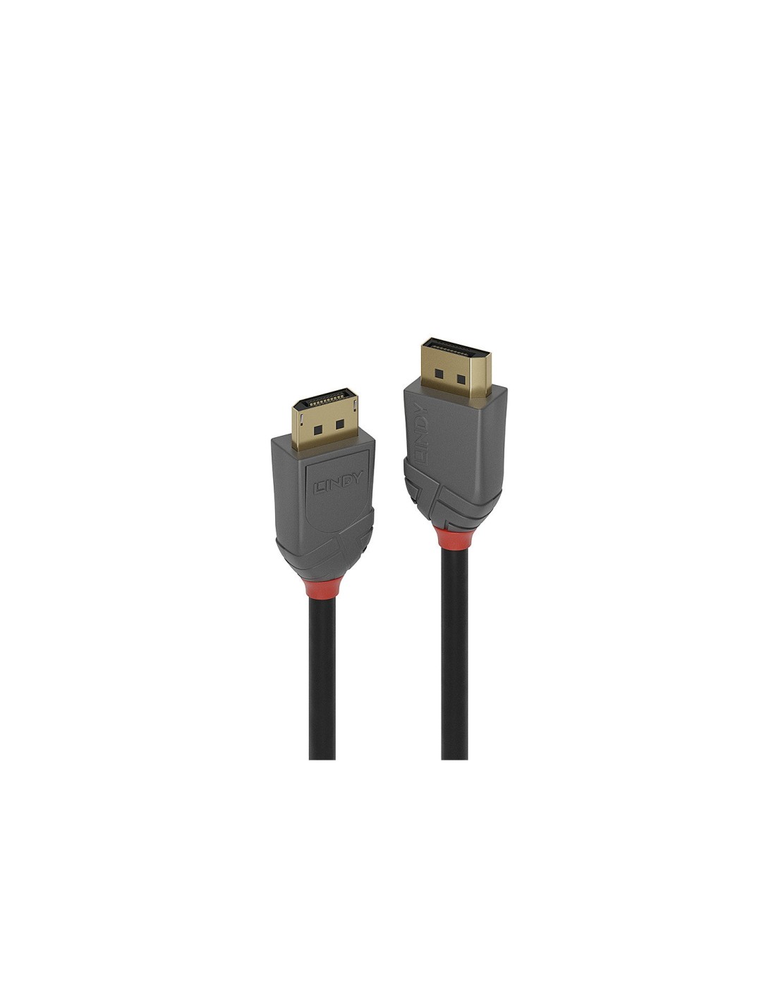 Lindy 36484 cable DisplayPort 5 m Negro, Gris