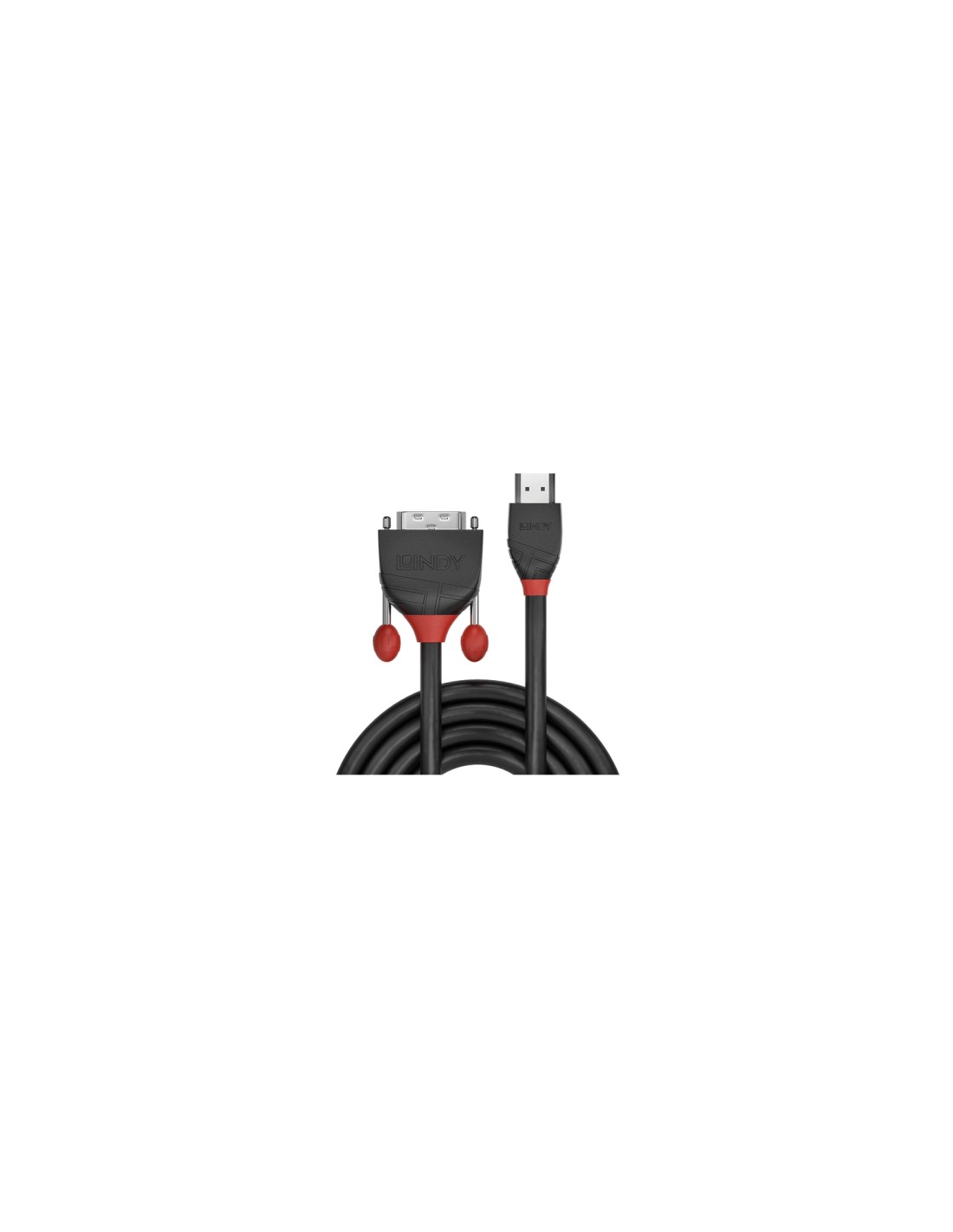 Lindy 36272 adaptador de cable de vÍ­deo 2 m HDMI tipo A (Estándar) DVI-D Negro