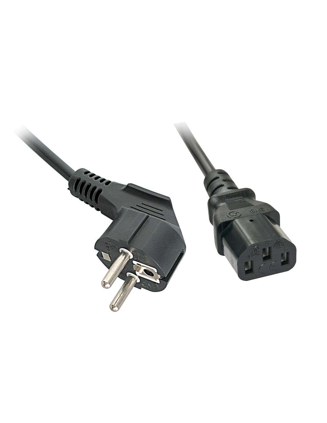 Lindy 30337 cable de transmisión Negro 5 m CEE7/7 C13 acoplador