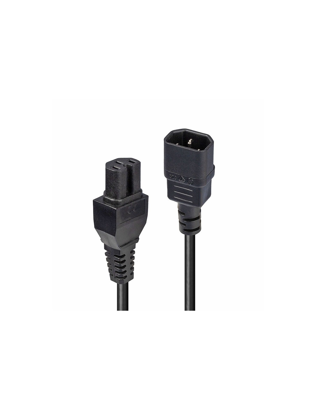 Lindy 30314 cable de transmisión Negro 2 m C14 acoplador C15 acoplador