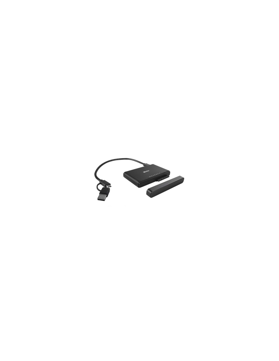 Lindy 43359 base de conexión para disco duro USB 3.2 Gen 2 (3.1 Gen 2) Type-C Negro