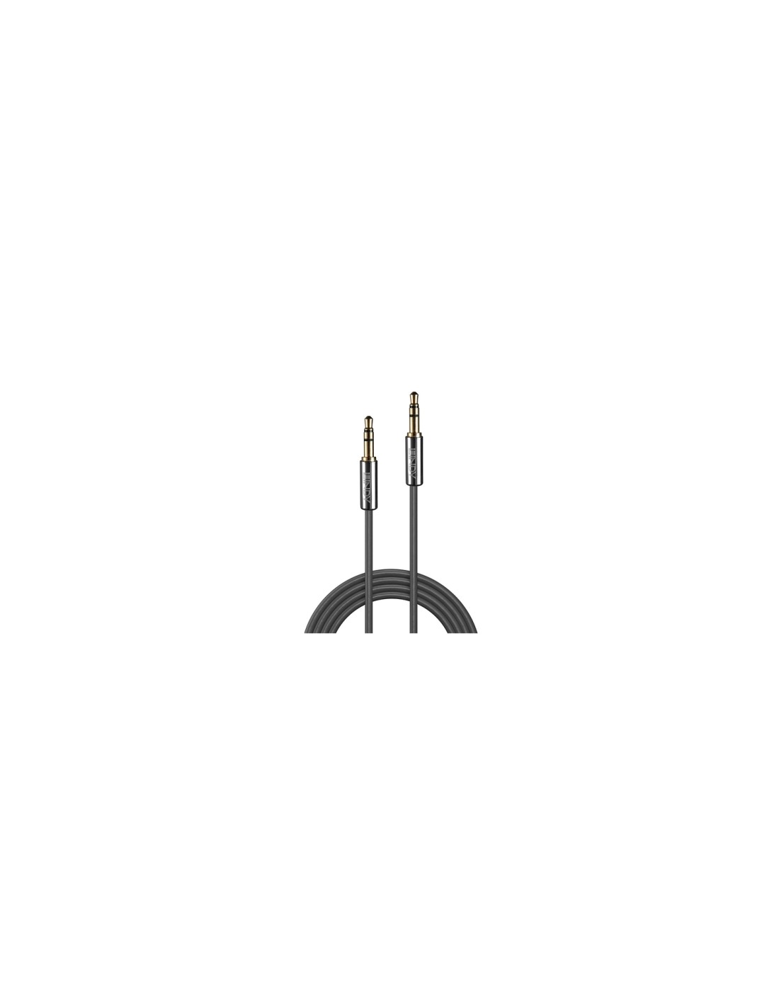 Lindy 35321 cable de audio 1 m 3,5mm Antracita