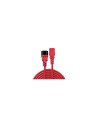 Lindy 30476 cable de transmisión Negro, Rojo 0,5 m C14 acoplador C13 acoplador