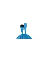 Lindy 30471 cable de transmisión Negro, Azul 1 m C14 acoplador C13 acoplador