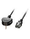 Lindy 30434 cable de transmisión Negro 3 m Enchufe tipo G C13 acoplador