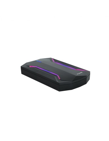 TooQ TQE-2599RGB caja para disco duro externo Carcasa de disco duro/SSD Negro 2.5"