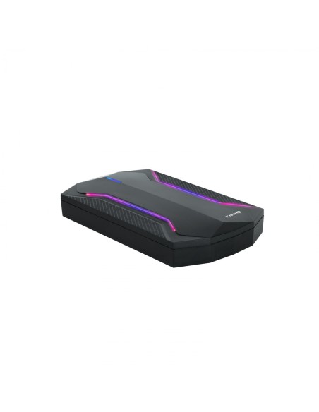 TooQ TQE-2599RGB caja para disco duro externo Carcasa de disco duro/SSD Negro 2.5"