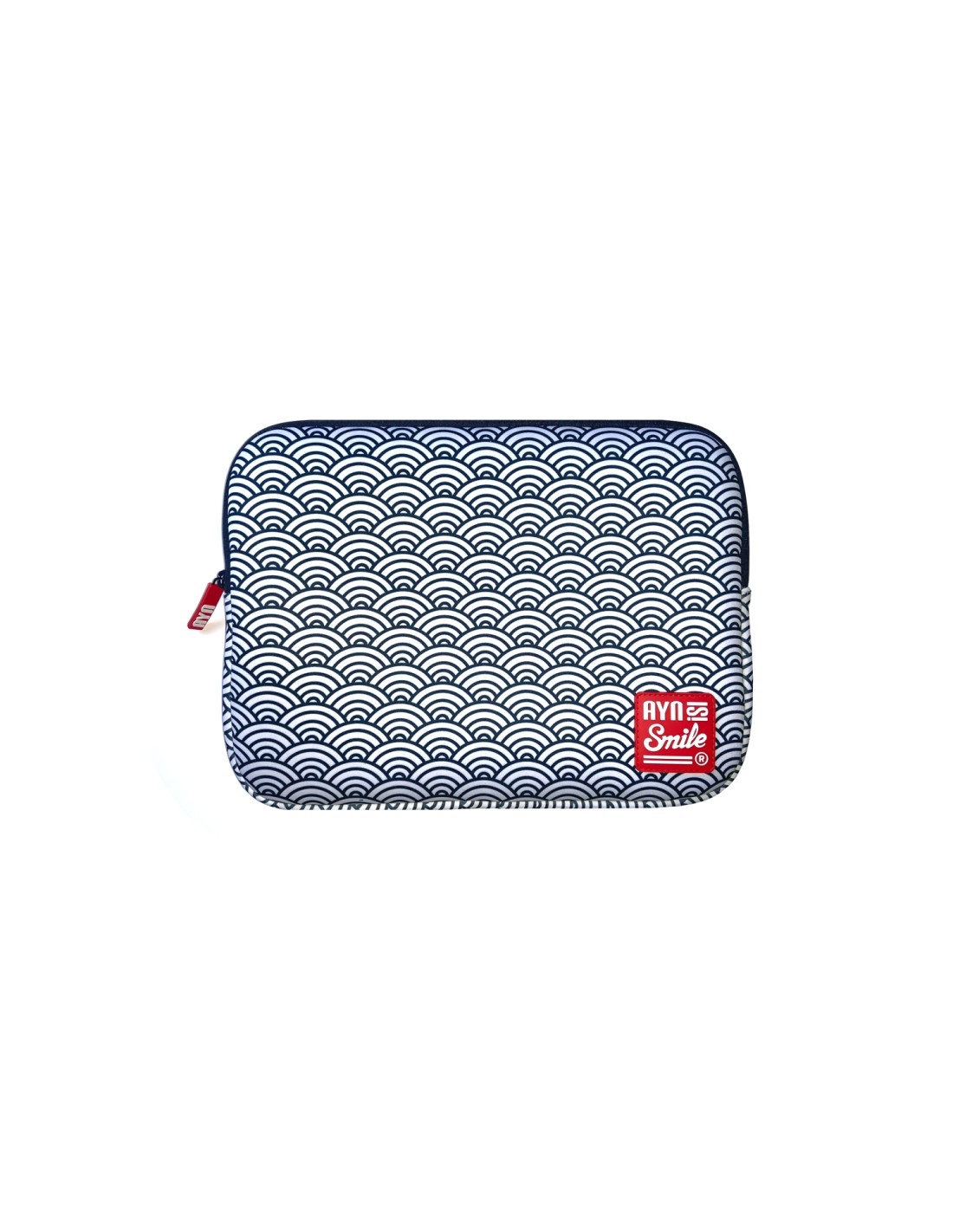 Funda Sleeve para Portátil de 13 y 14 pulgadas Smile Kimono de Neopreno estampado Japonés Seigaiha