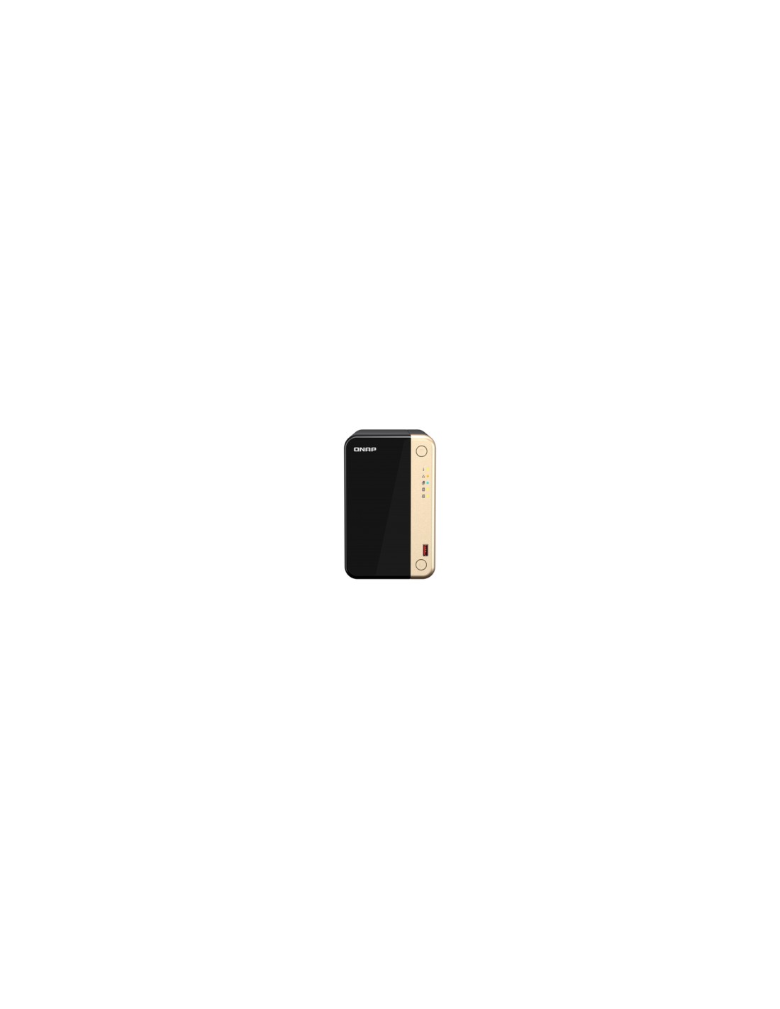 QNAP TS-264 NAS Torre Ethernet Negro, Oro N5095