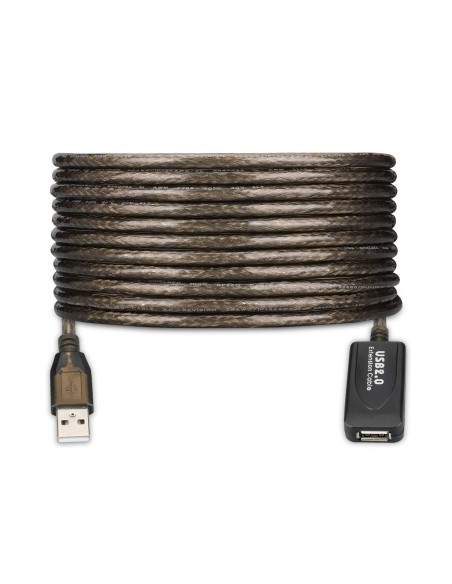 Ewent EW1023 cable USB USB 2.0 20 m USB A 0,48 Gbit/s Negro