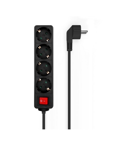AISENS Base Multiple 4 Tomas con Interruptor con Cable 3×1.5mm2,