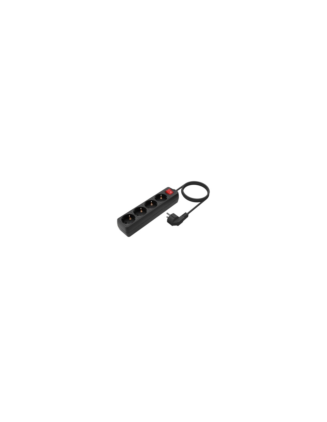 AISENS A154-0650 base múltiple 1,4 m 4 salidas AC Interior Negro