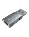 AISENS Mini Adaptador USB 3.2 GEN2 10G 3A, Tipo USB-C/H-A/M, Gris